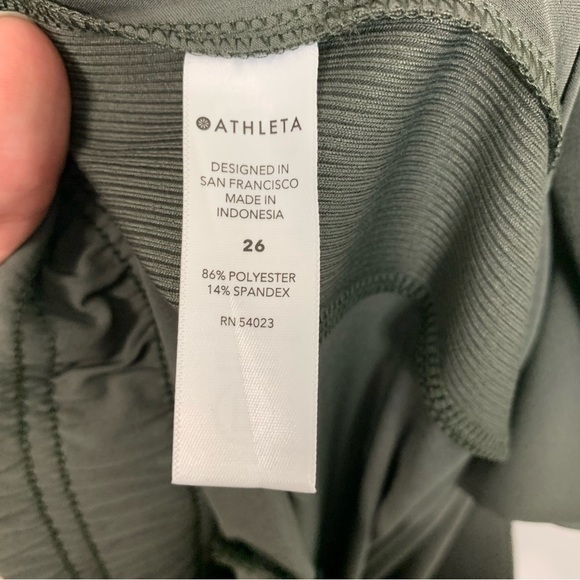 NWT Athleta Brooklyn Jogger Pants Green Size 26 - Picture 11 of 13